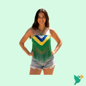 CROPPED TOMARA QUE CAIA COM RENDA TOPINHO FEMININO EM CROCHÊ