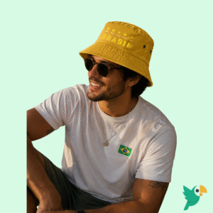CHAPÉU UNISSEX BRASIL AMARELO