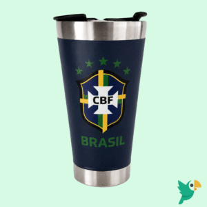 COPO TERMICO BRASIL COPA DO MUNDO 473ML EDICAO LIMITADA AZUL