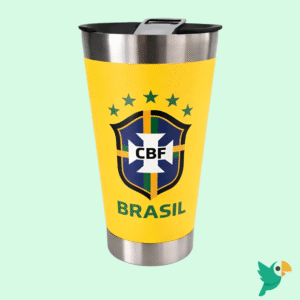 COPO TERMICO BRASIL COPA DO MUNDO 473ML EDICAO LIMITADA AMARELO